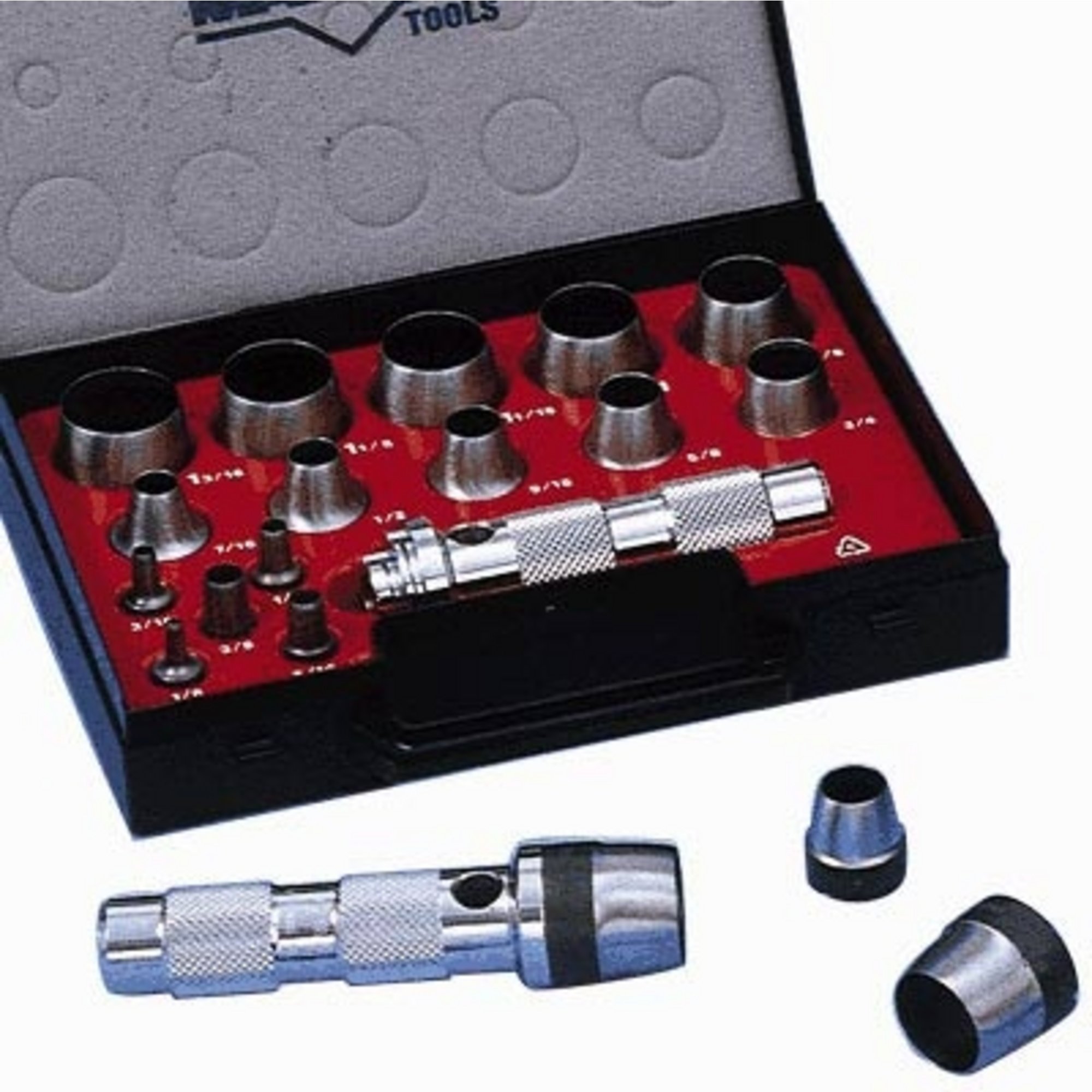 16 Piece Hollow Punch Tool Kit